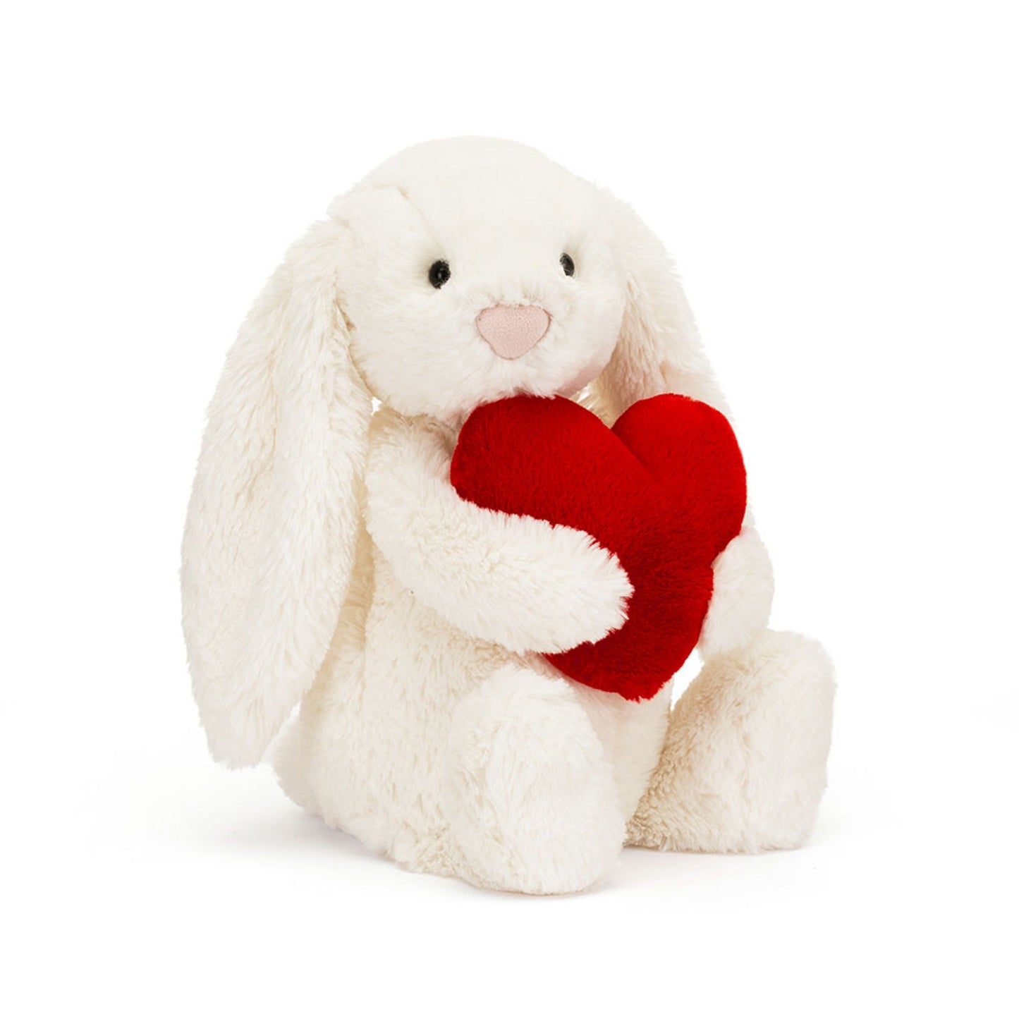 Bashful Red Love Heart Bunny – A Hug Full of Love ❤️🐰